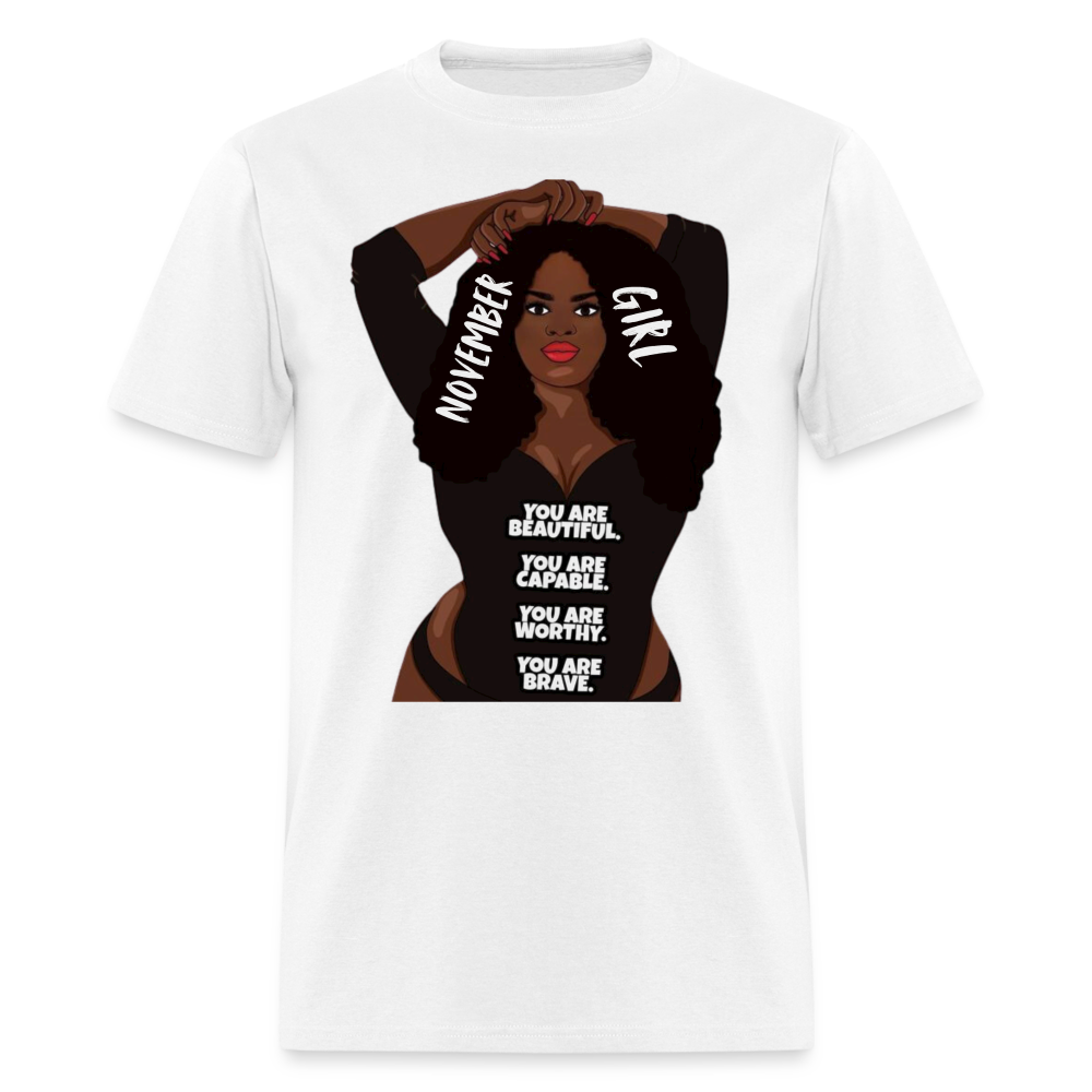 BRAVE NOVEMBER GIRL - white