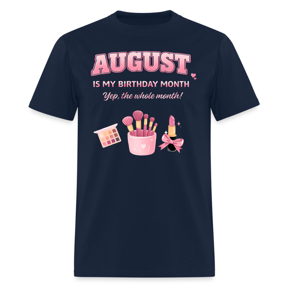 AUGUST MY BIRTHDAY MONTH - navy