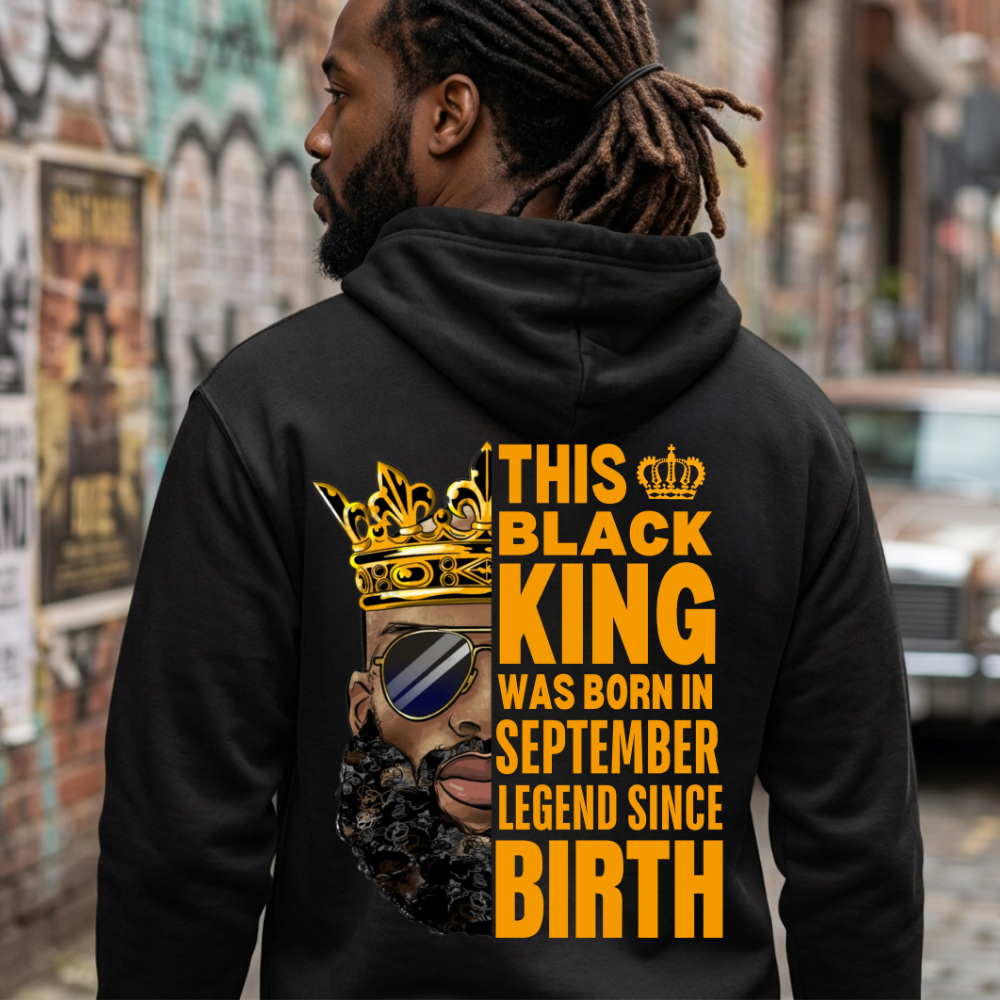 SEPTEMBER KING LEGEND BACK PRINT HOODIE