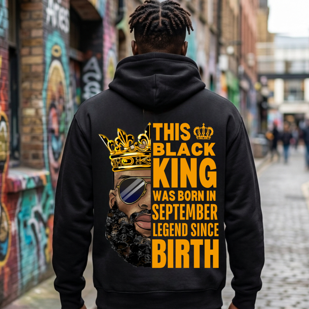 SEPTEMBER KING LEGEND BACK PRINT HOODIE