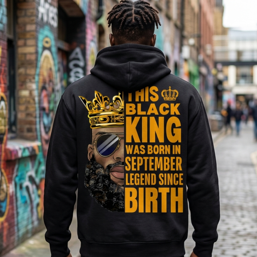 SEPTEMBER KING LEGEND BACK PRINT HOODIE