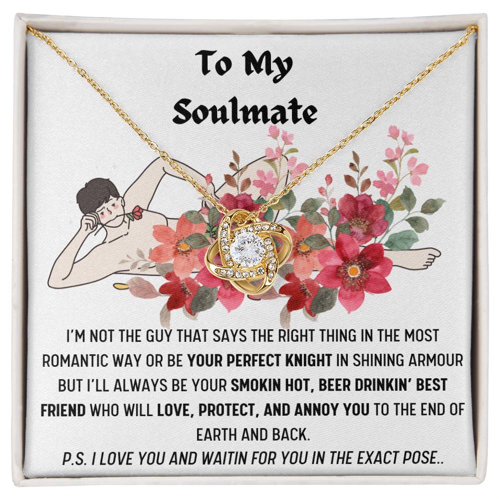 SMOKIN HOT SOULMATE LOVEKNOT NECKLACE