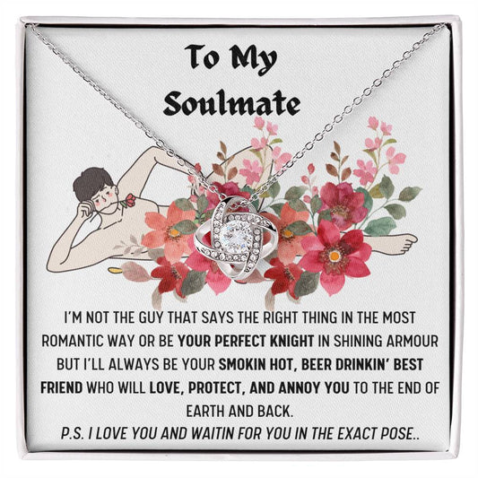 SMOKIN HOT SOULMATE LOVEKNOT NECKLACE