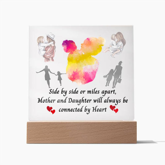 MOTHER DAUGHTER ACYLIC PLAQUE