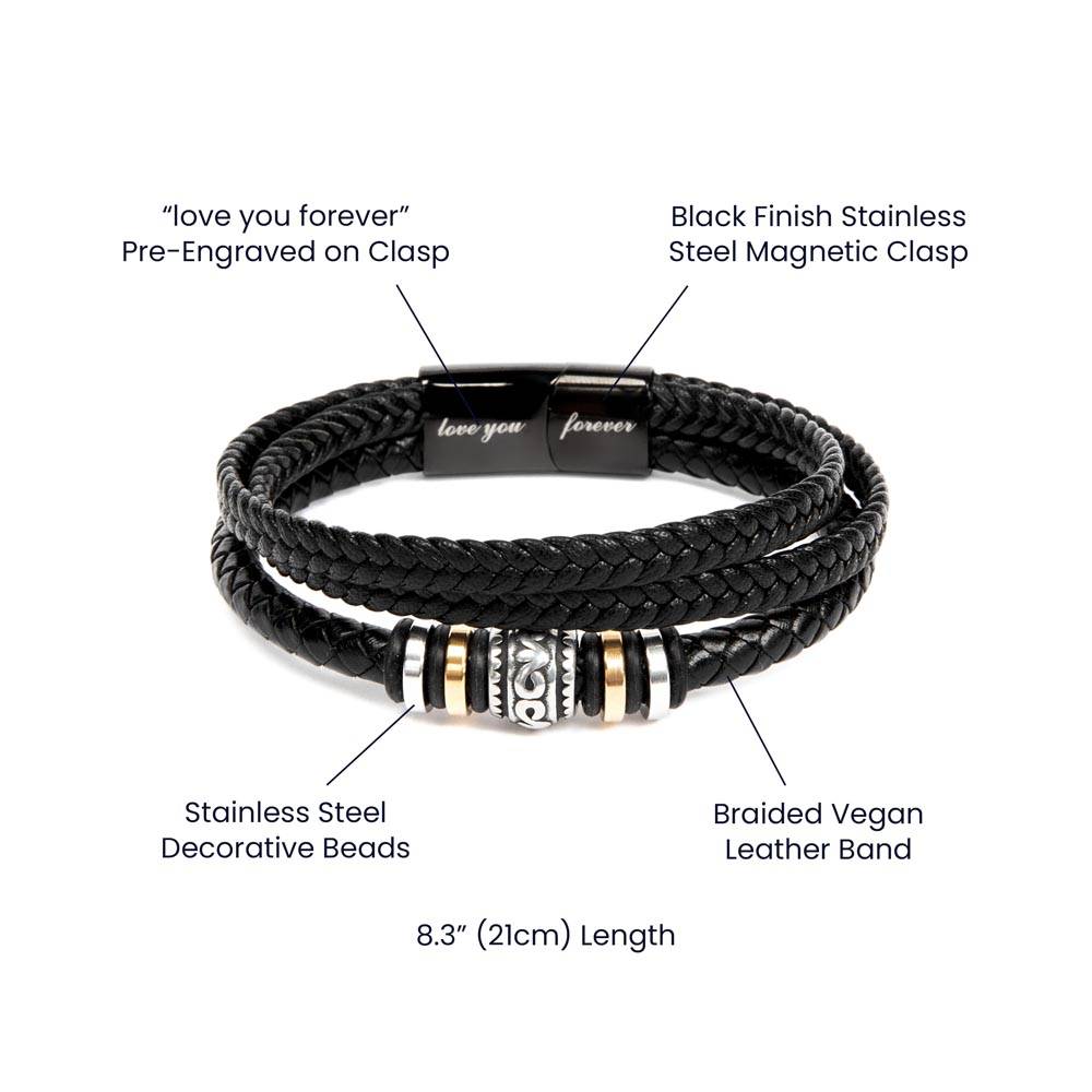 DADDY DAUGHTER LOVE YOU FOREVER BRACELET