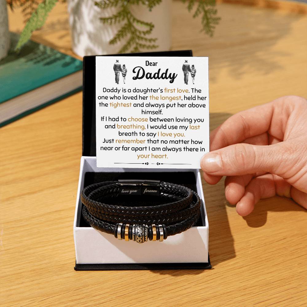 DADDY DAUGHTER LOVE YOU FOREVER BRACELET