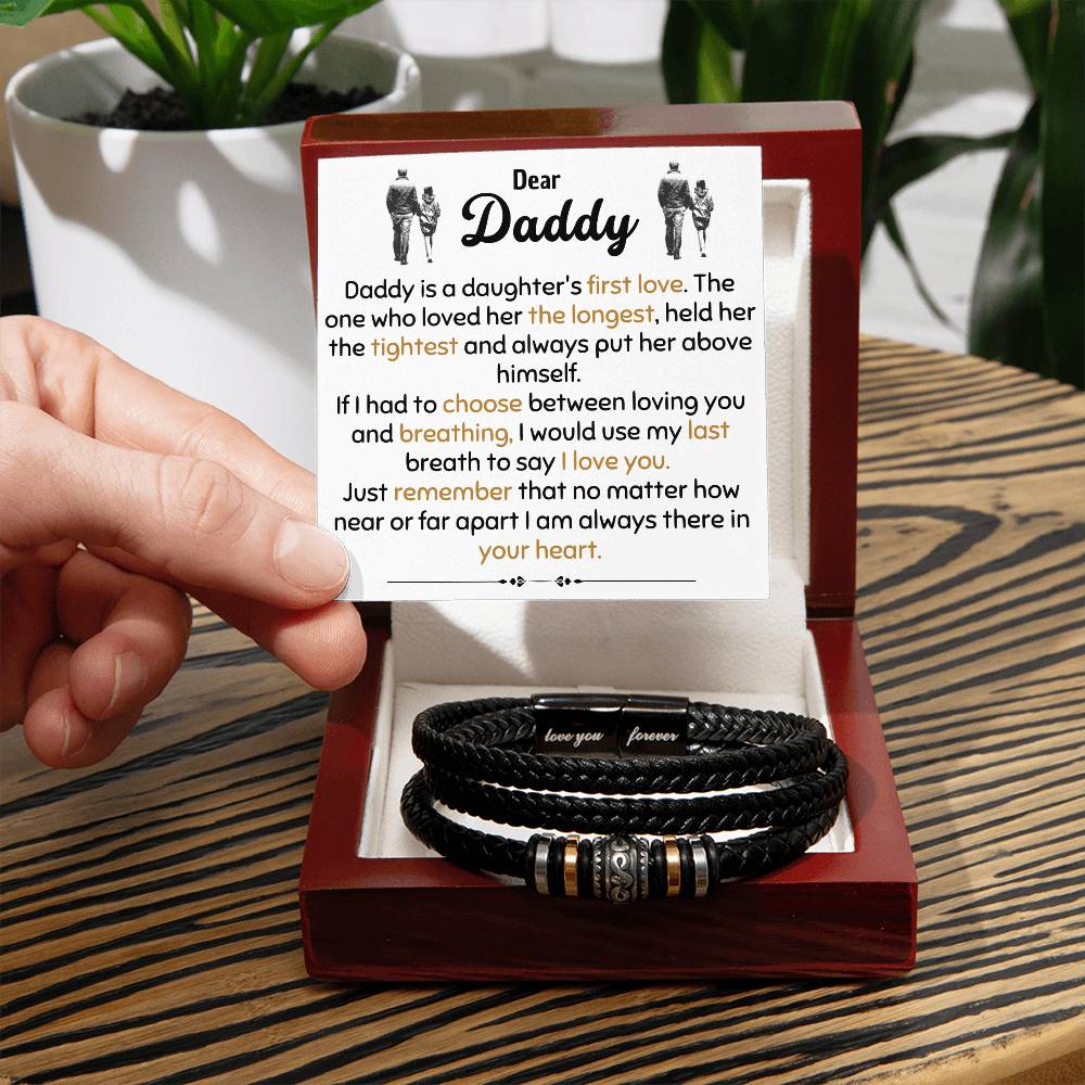 DADDY DAUGHTER LOVE YOU FOREVER BRACELET