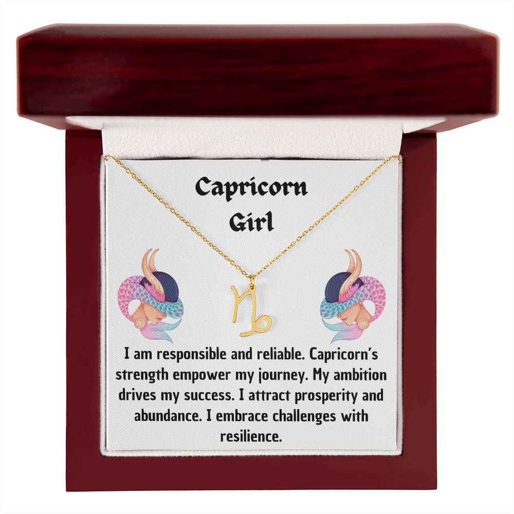 CAPRICORN GIRL NECKLACE