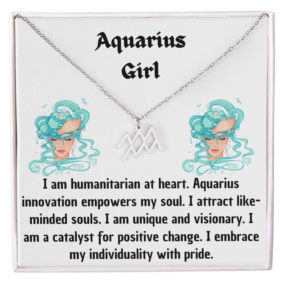 AQUARIUS GIRL NECKLACE