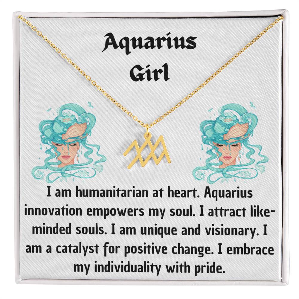AQUARIUS GIRL NECKLACE