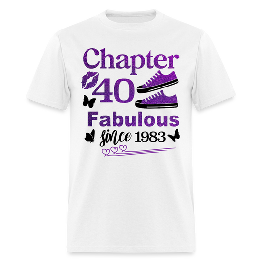 40TH CHAPTER 1983 FAB SHIRT - white