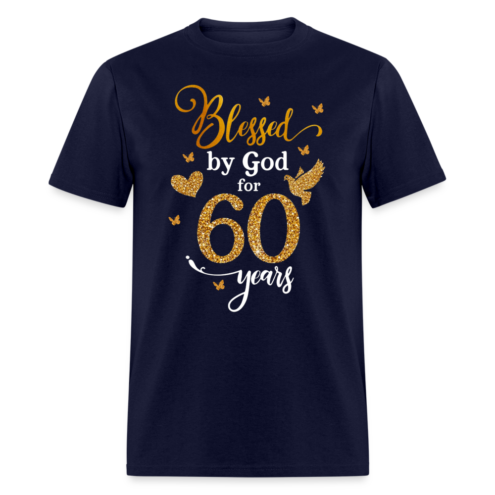 BLESSED 60 YEARS SHIRT - navy