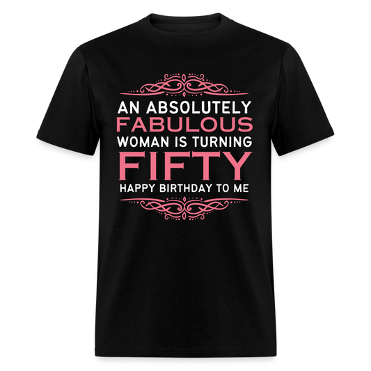 ABSOLUTELY FAB FIFTY SHIRT - black