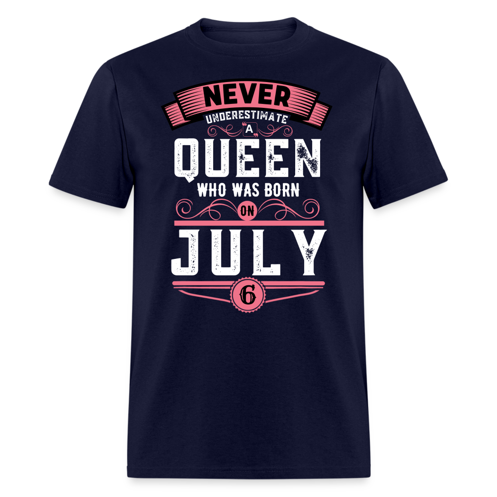 6TH JULY NEVER UNDERESTIMATE SHIRT - navy