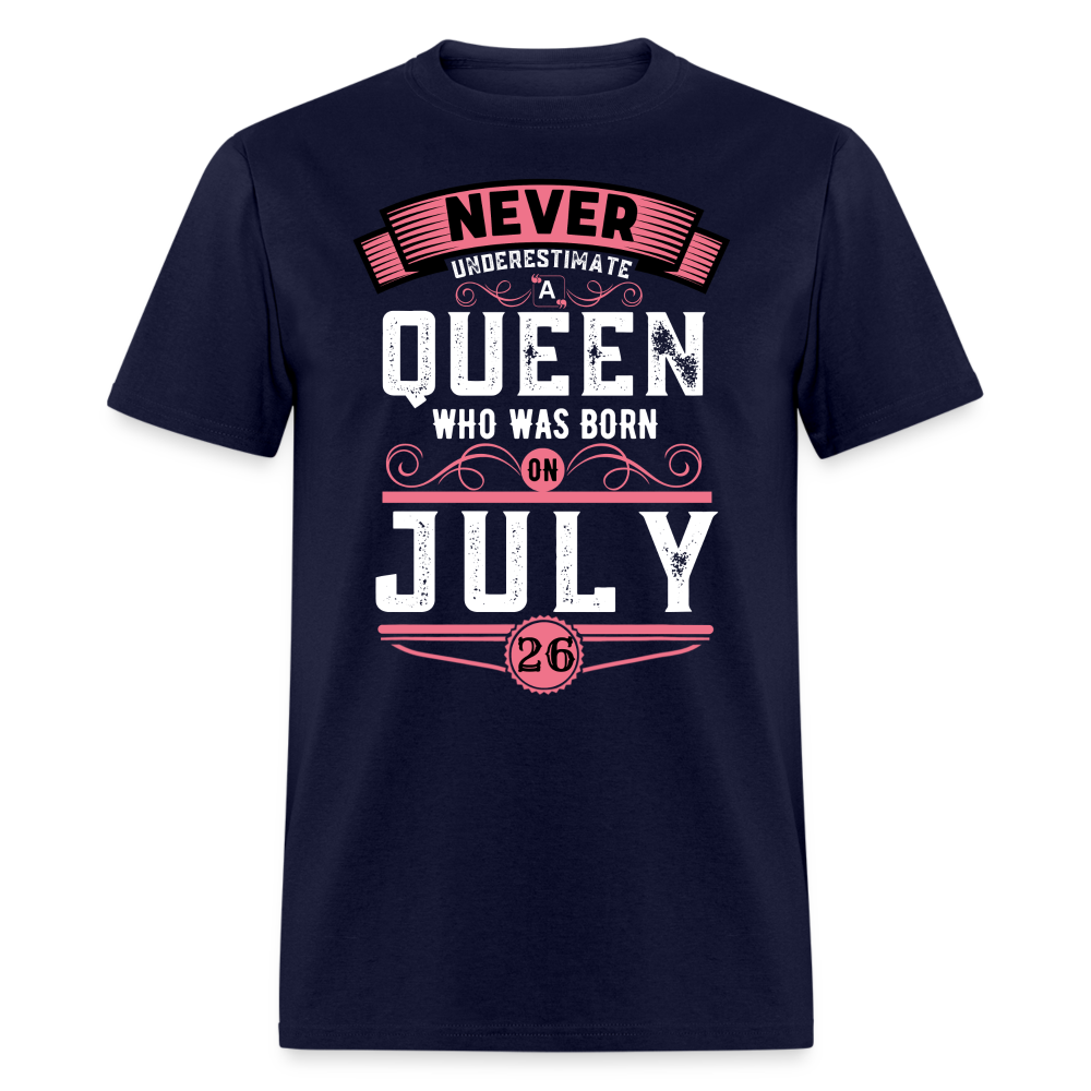 26TH JULY NEVER UNDERESTIMATE SHIRT - navy