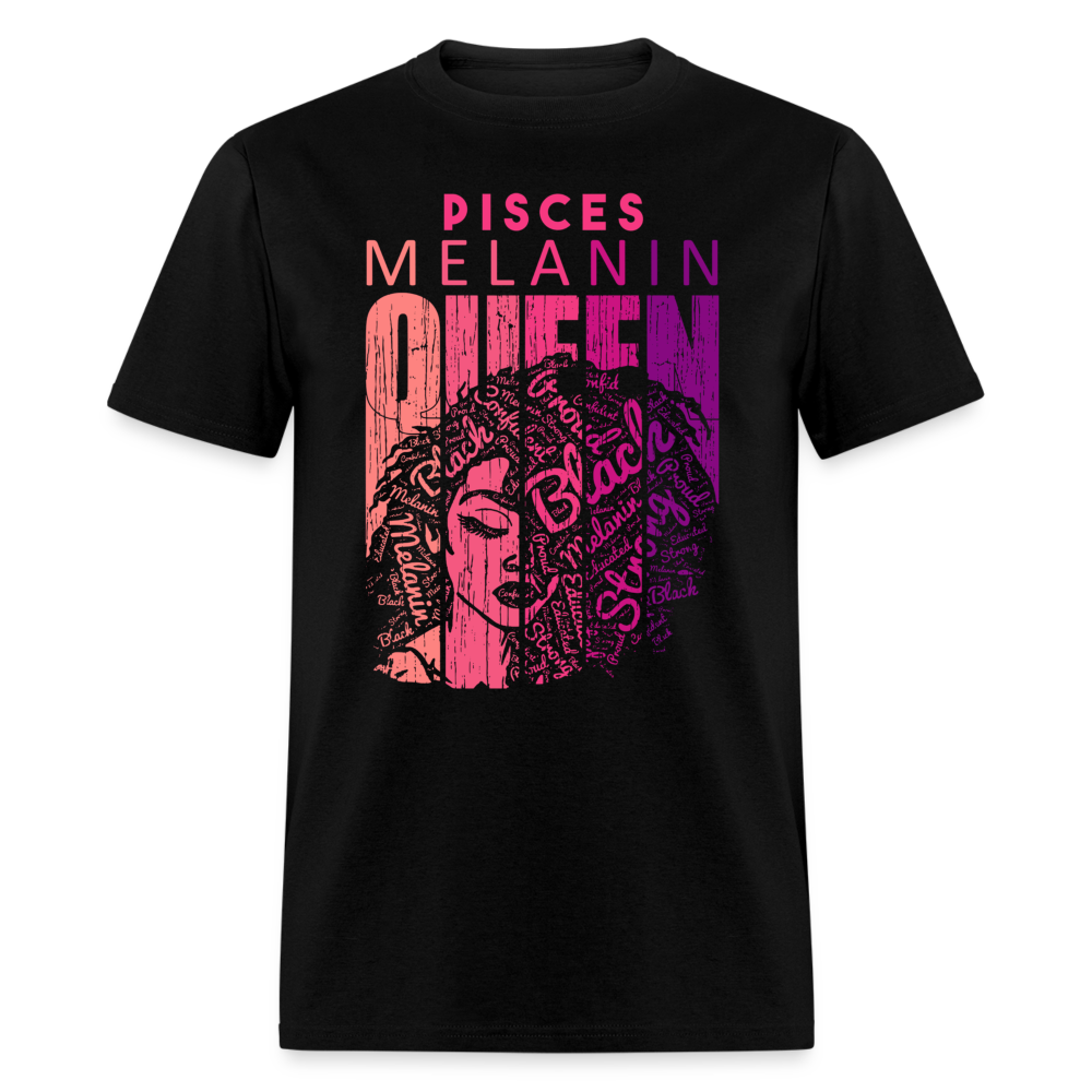 PISCES MELANIN QUEEN SHIRT - black
