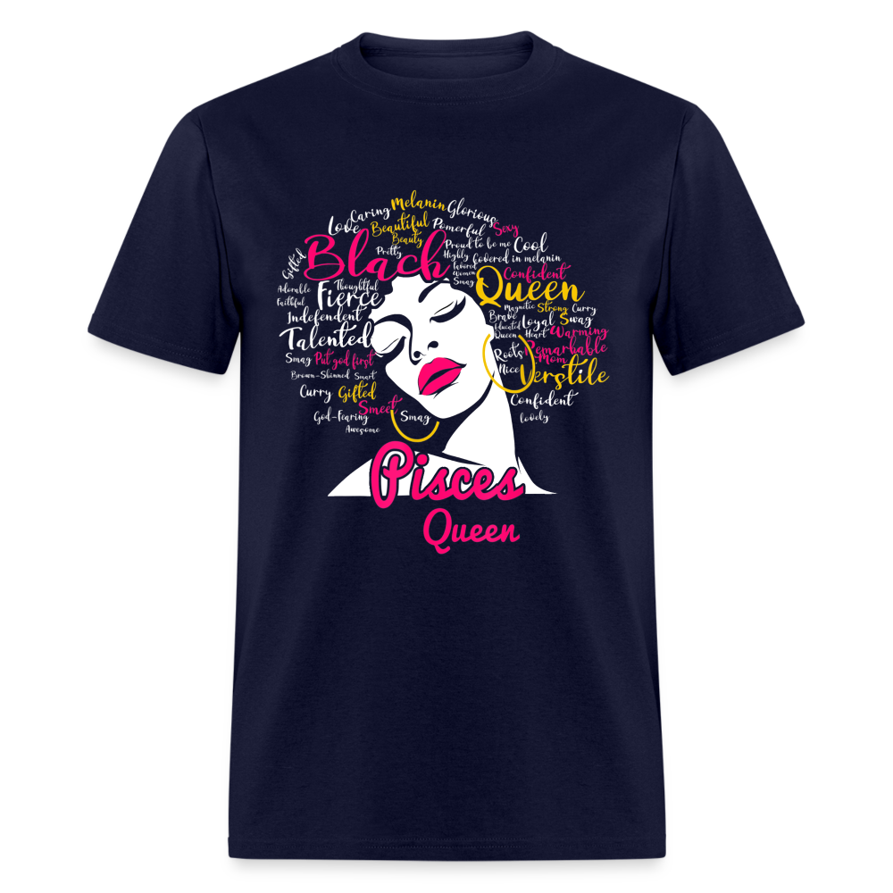 BLACK PISCES QUEEN SHIRT - navy