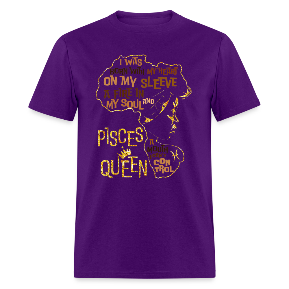 PISCES HEART ON MY SLEEVE SHIRT - purple