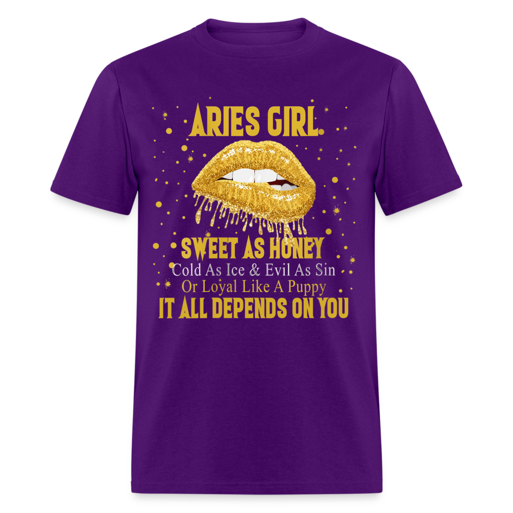 ARIES SWEET AS HONEY SHIRT - purple