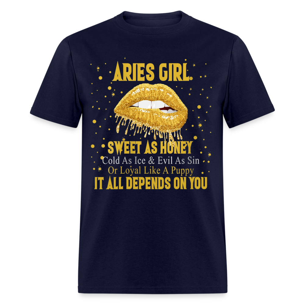 ARIES SWEET AS HONEY SHIRT - navy