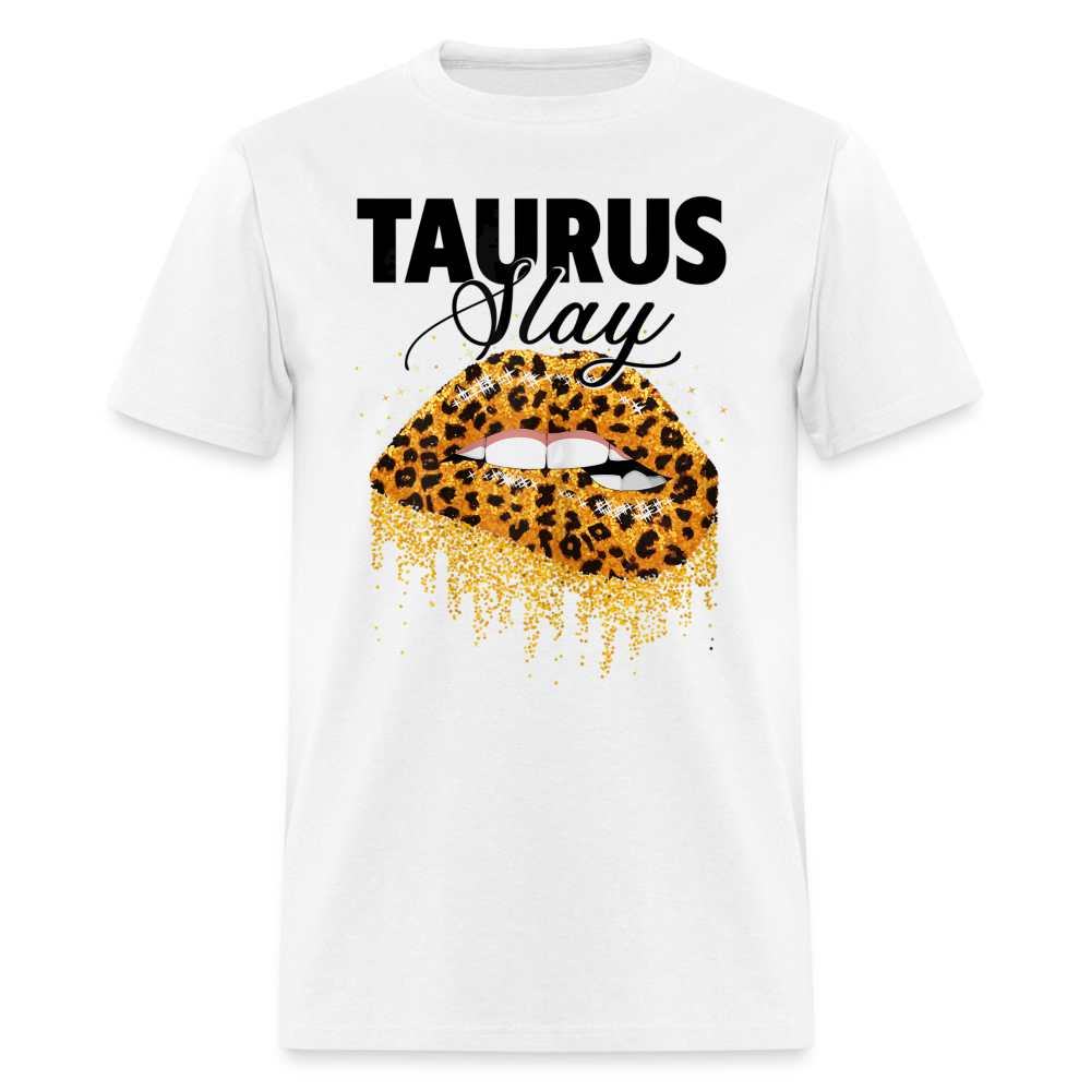 TAURUS LEOPARD LIPS SHIRT - white
