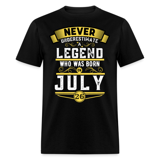 26th JULY LEGEND SHIRT - black