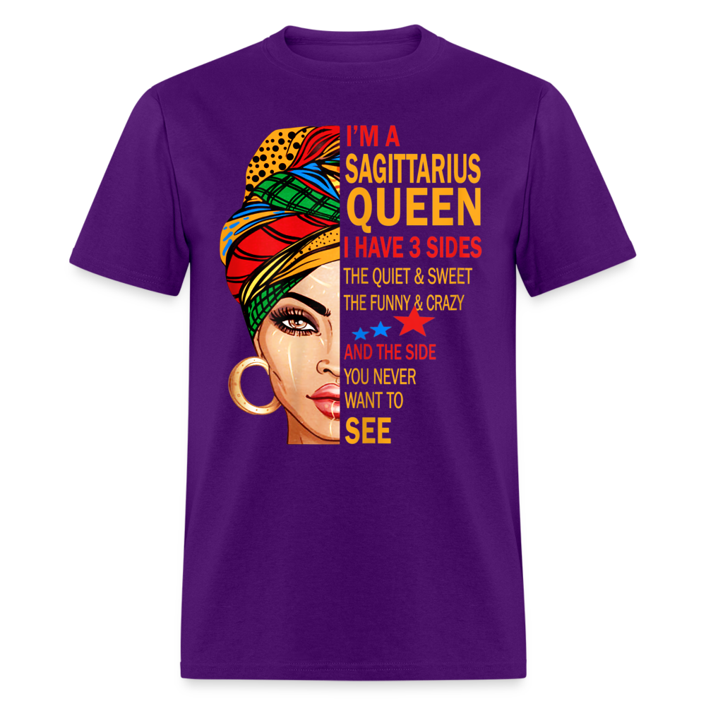 SAGITTARIUS THREE SIDES SHIRT - purple