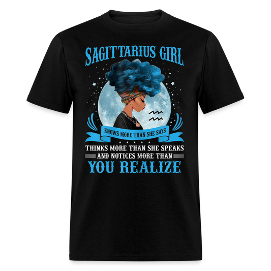 SAGITTARIUS GIRL KNOWS BLUE - black