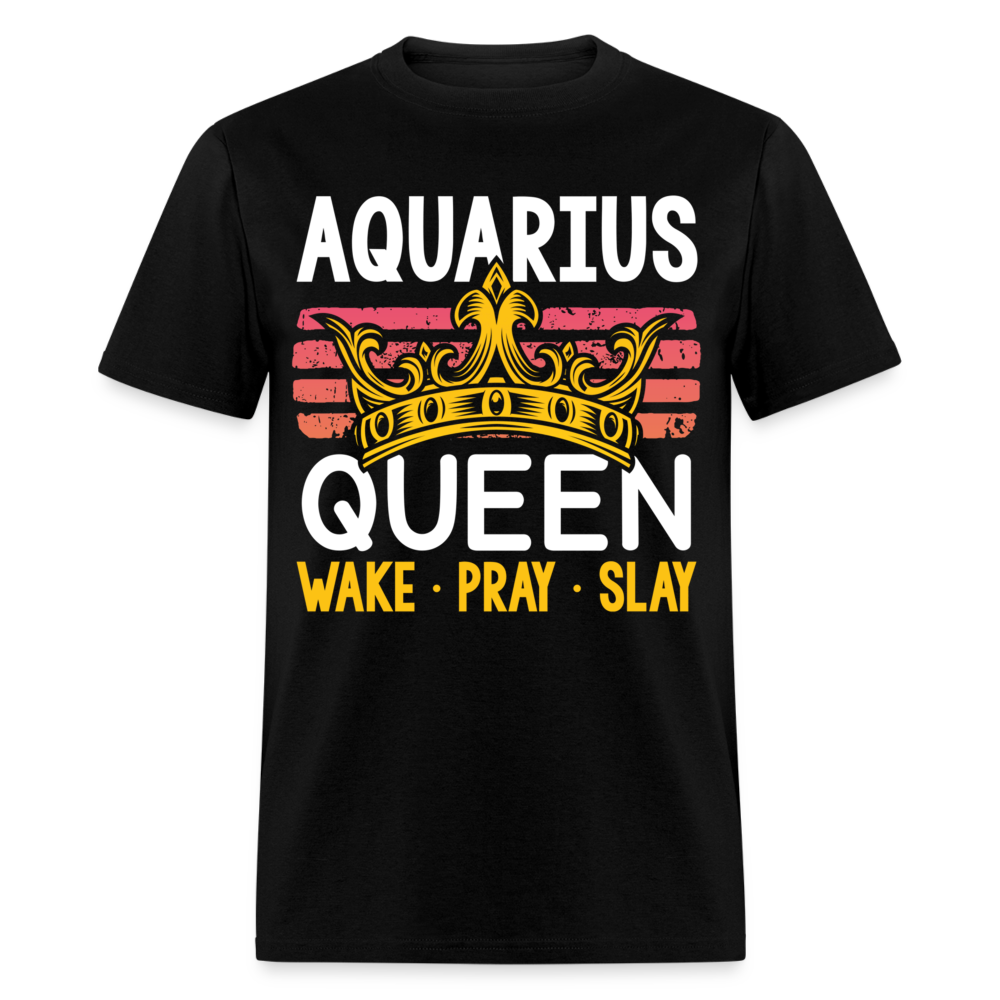 AQUARIUS WAKE PRAY SHIRT - black