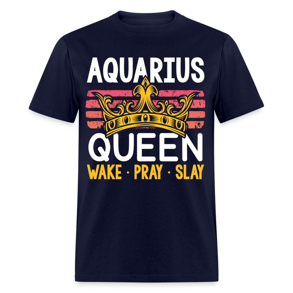 AQUARIUS WAKE PRAY SHIRT - navy