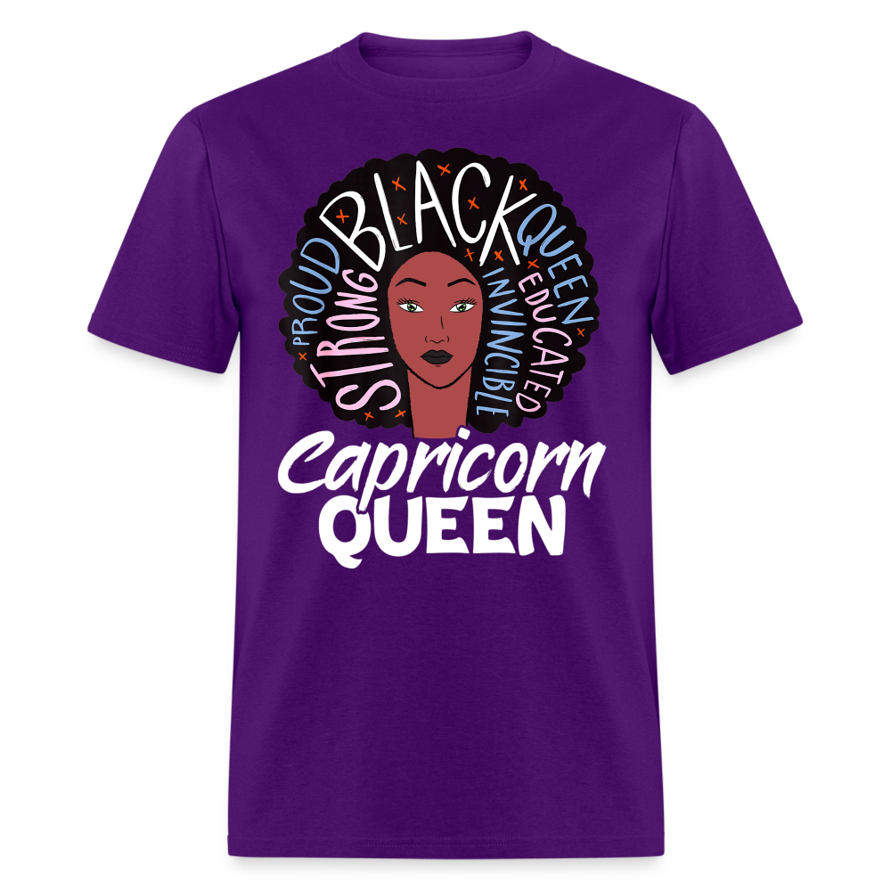 CAPRICORN PROUD BLACK SHIRT - purple