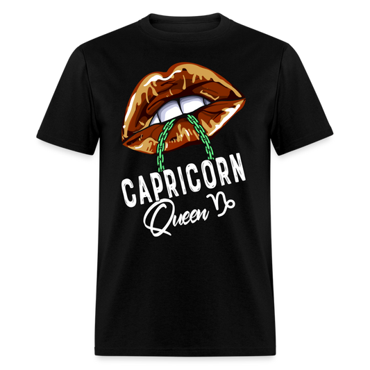 CAPRICORN BROWN LIPS SHIRT - black