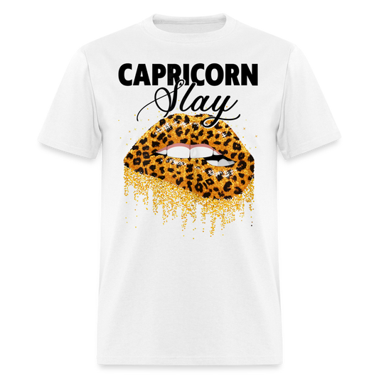 CAPRICORN LEOPARD LIPS SHIRT - white