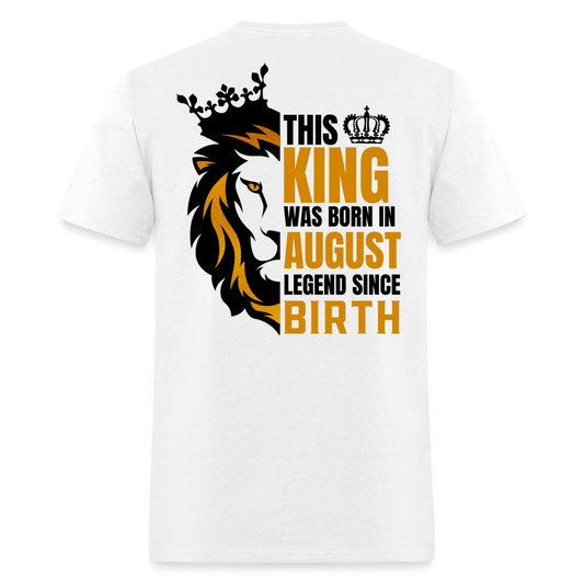 LEGEND AUGUST KING BACK PRINT SHIRT - white