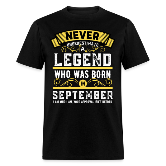 NEVER UNDERESTIMATE SEPTEMBER LEGEND - black