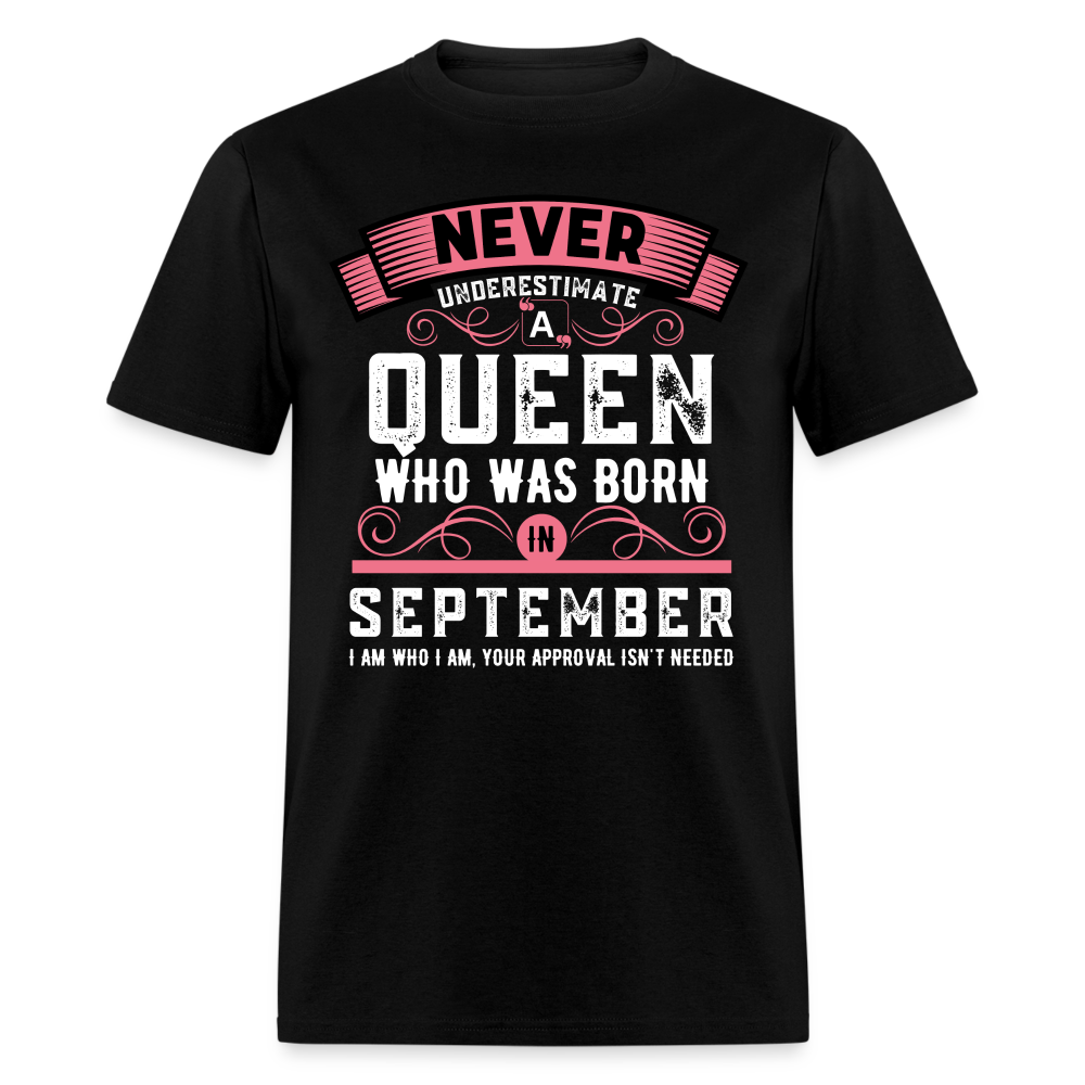 NEVER UNDERESTIMATE SEPTEMBER QUEEN - black
