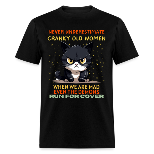 CRANKY OLD WOMEN SHIRT - black