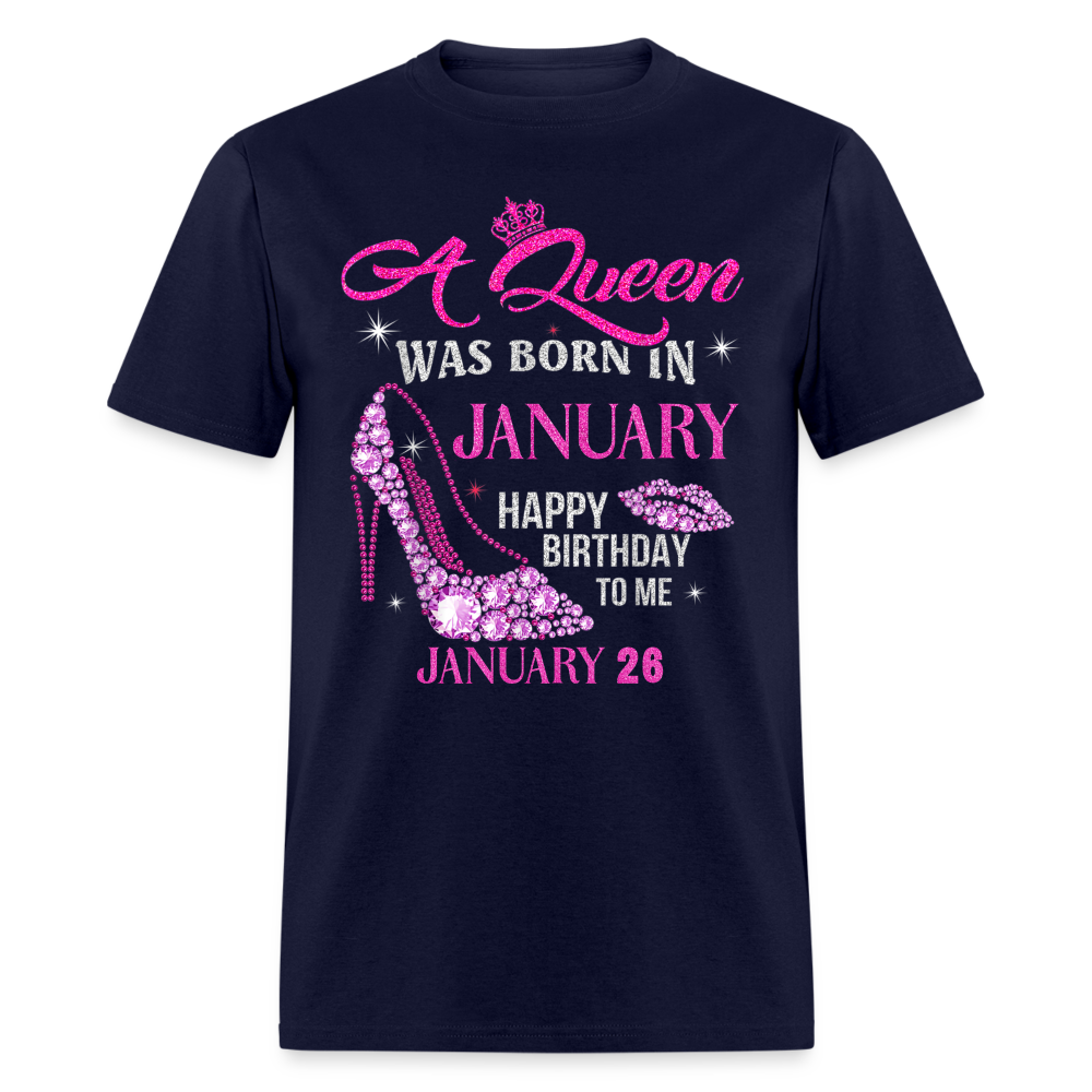26TH JANUARY QUEEN UNISEX SHIRT - navy
