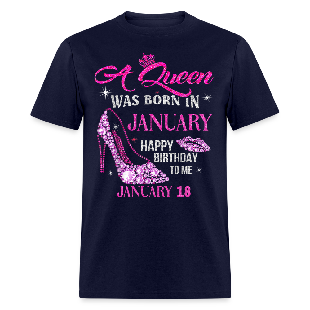 18TH JANUARY QUEEN UNISEX SHIRT - navy