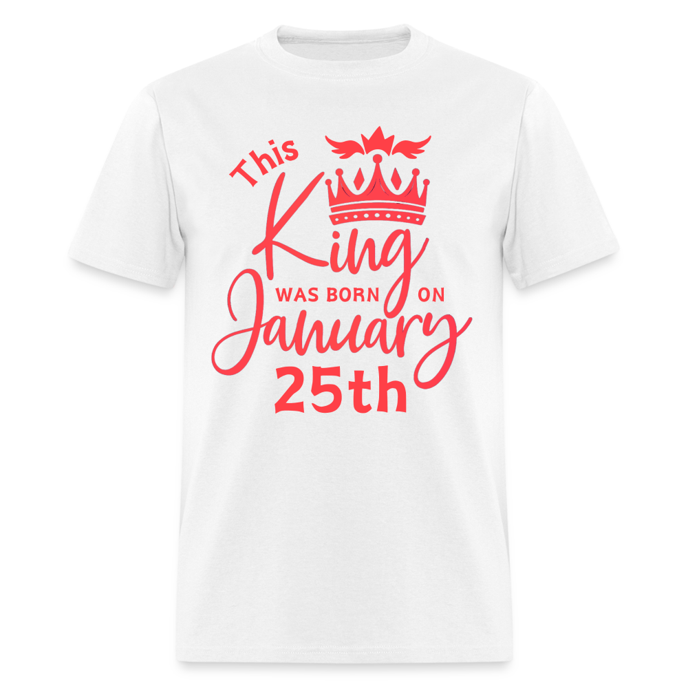 KING BORN 25TH JANUARY - white