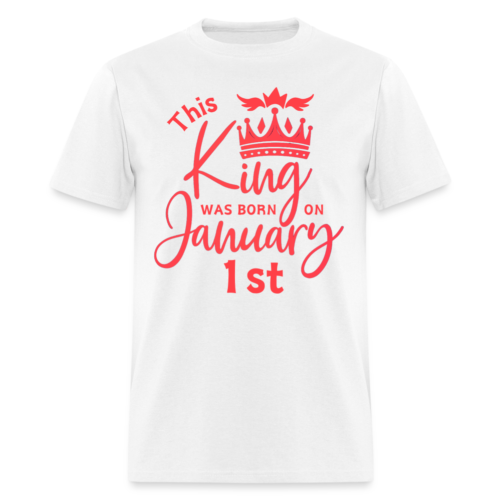 KING BORN 1ST JANUARY - white