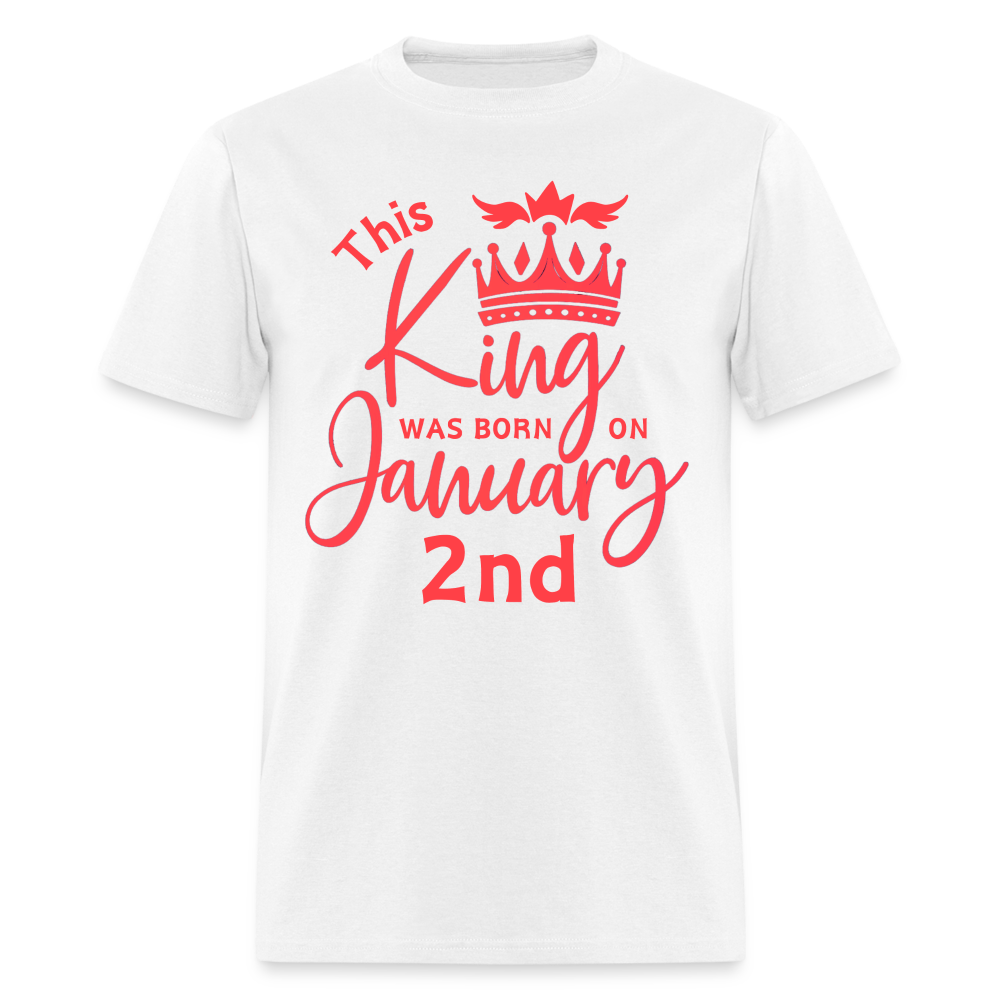 KING BORN 2ND JANUARY - white
