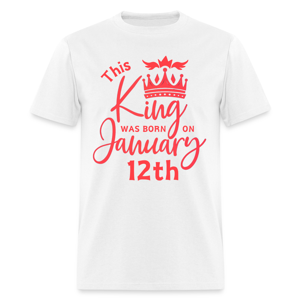 KING BORN 12TH JANUARY - white