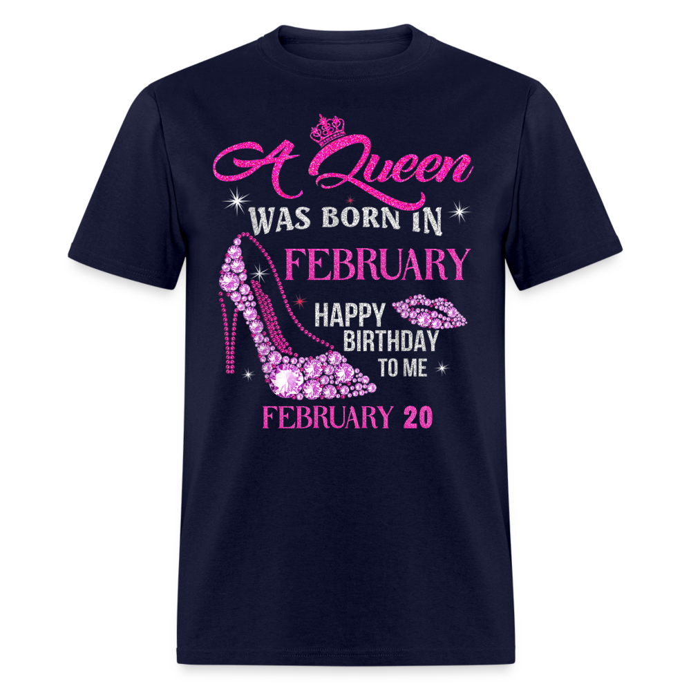 20TH FEBRUARY QUEEN SHIRT - navy