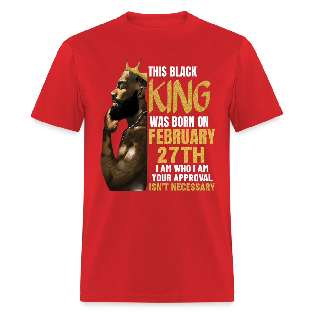 27TH FEBRUARY BLACK KING - red