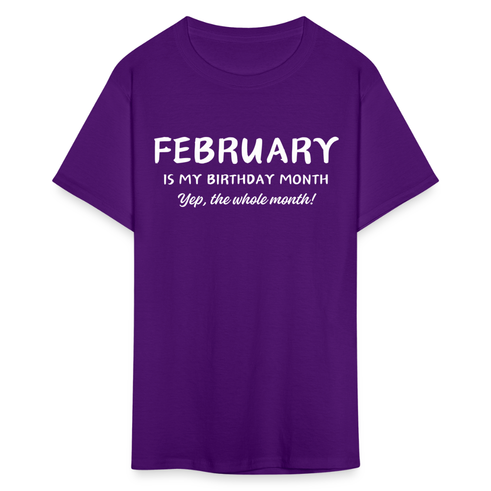 FEBRUARY MY BIRTHDAY MONTH - purple