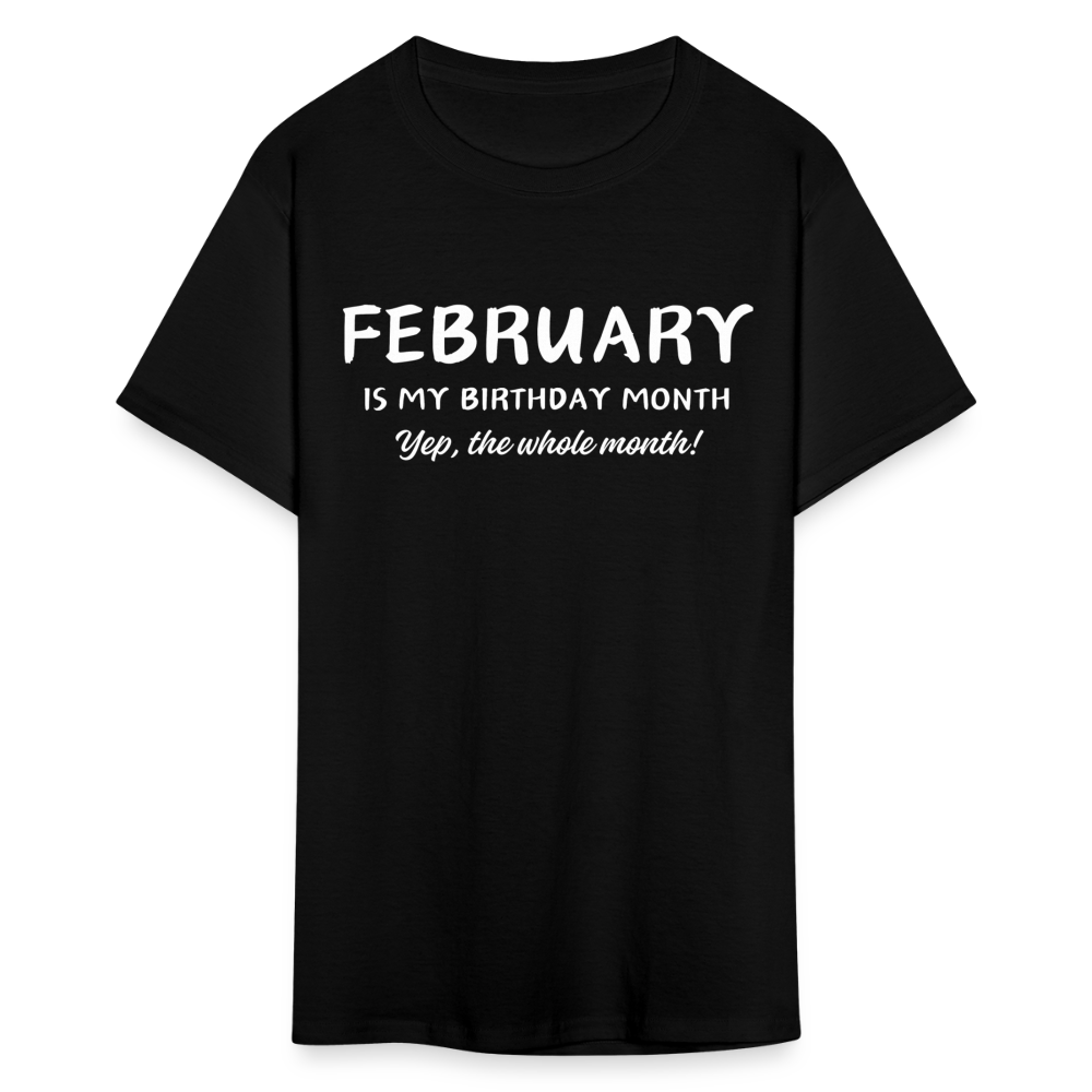 FEBRUARY MY BIRTHDAY MONTH - black