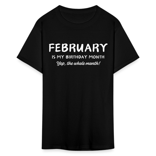 FEBRUARY MY BIRTHDAY MONTH - black