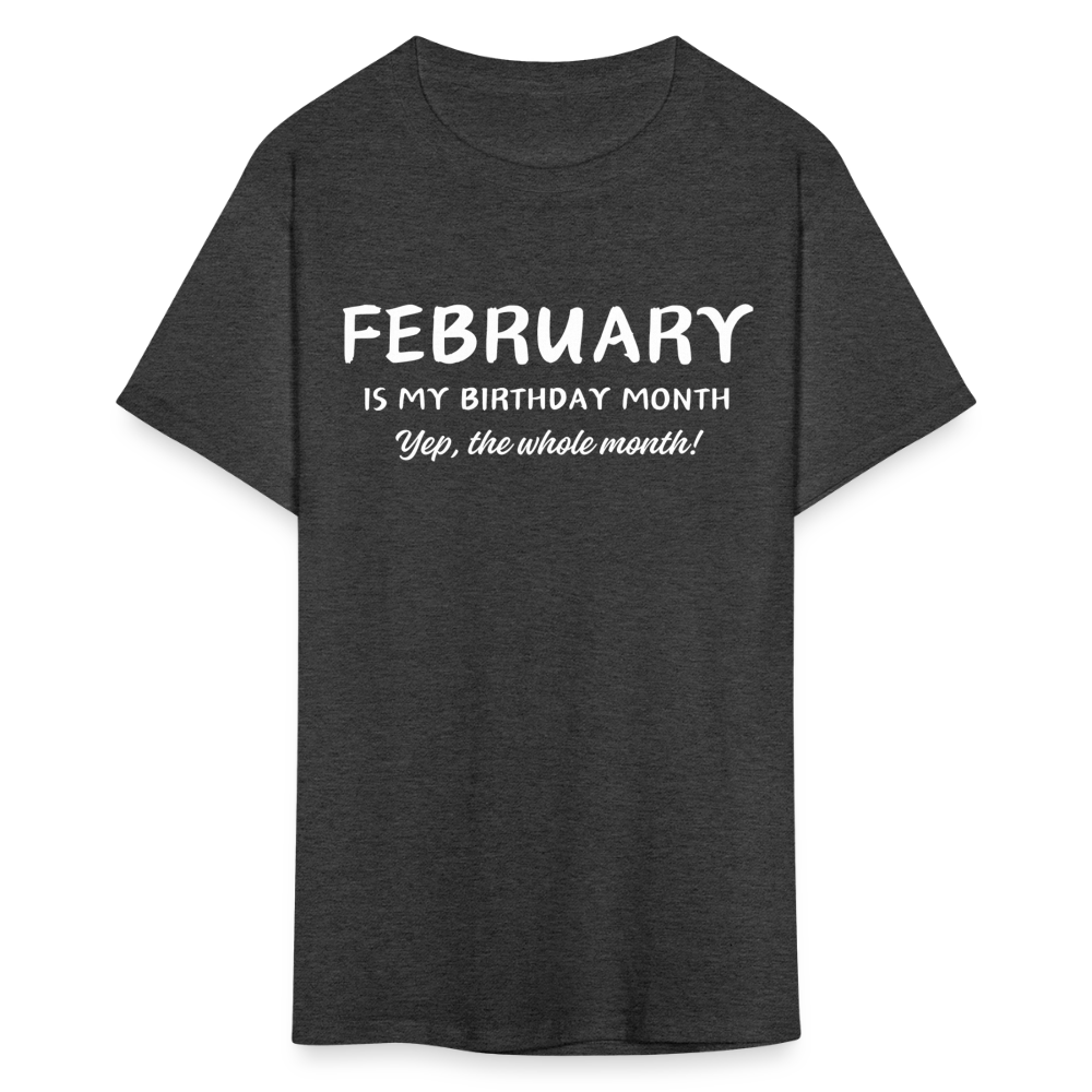 FEBRUARY MY BIRTHDAY MONTH - heather black