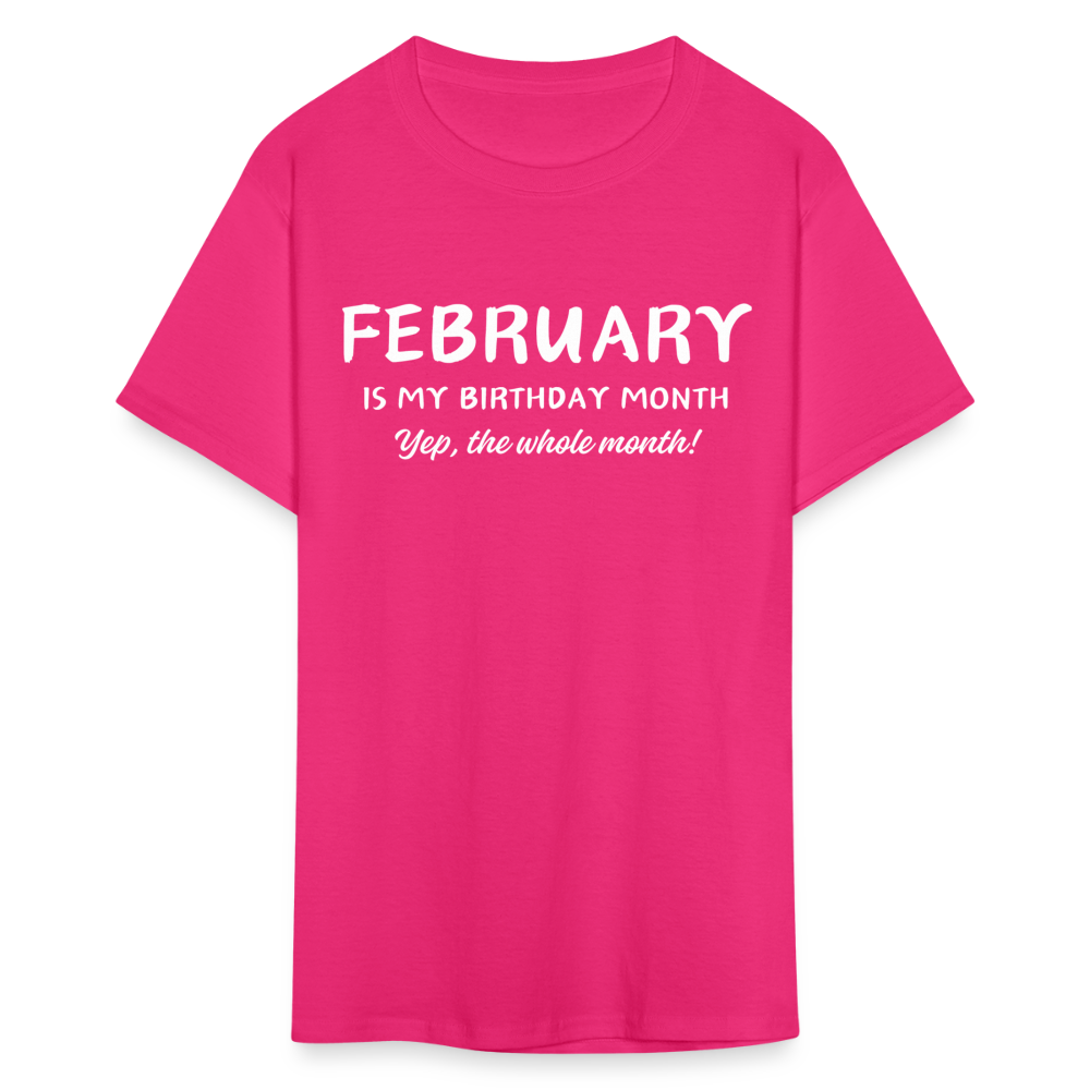 FEBRUARY MY BIRTHDAY MONTH - fuchsia